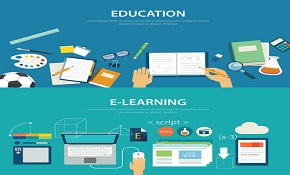 education e-learning element vector